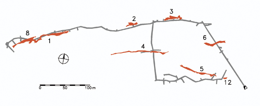 Jeskyně pod Sněžníkem - mapa