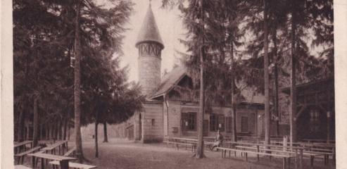 Macocha. Útulna klubu Čsl. Turistů u Horního můstku propasti  1925